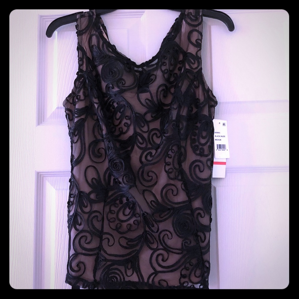 🆕 Onyx Nite Belted Lace Top